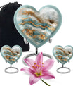 abstract heart urn