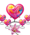 Abstract Heart Urn