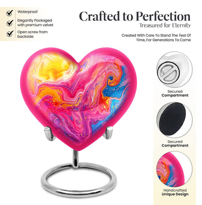 Abstract Heart Urn