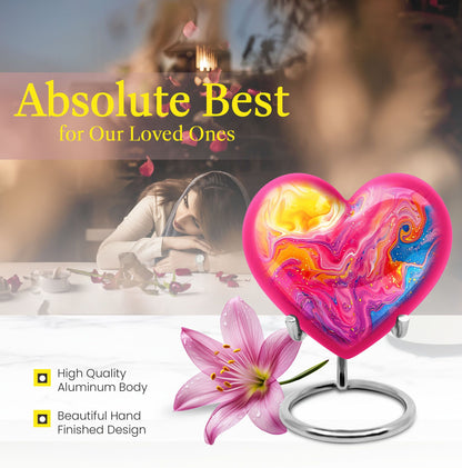 Abstract Heart Urn