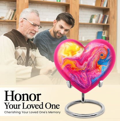 Abstract Heart Urn