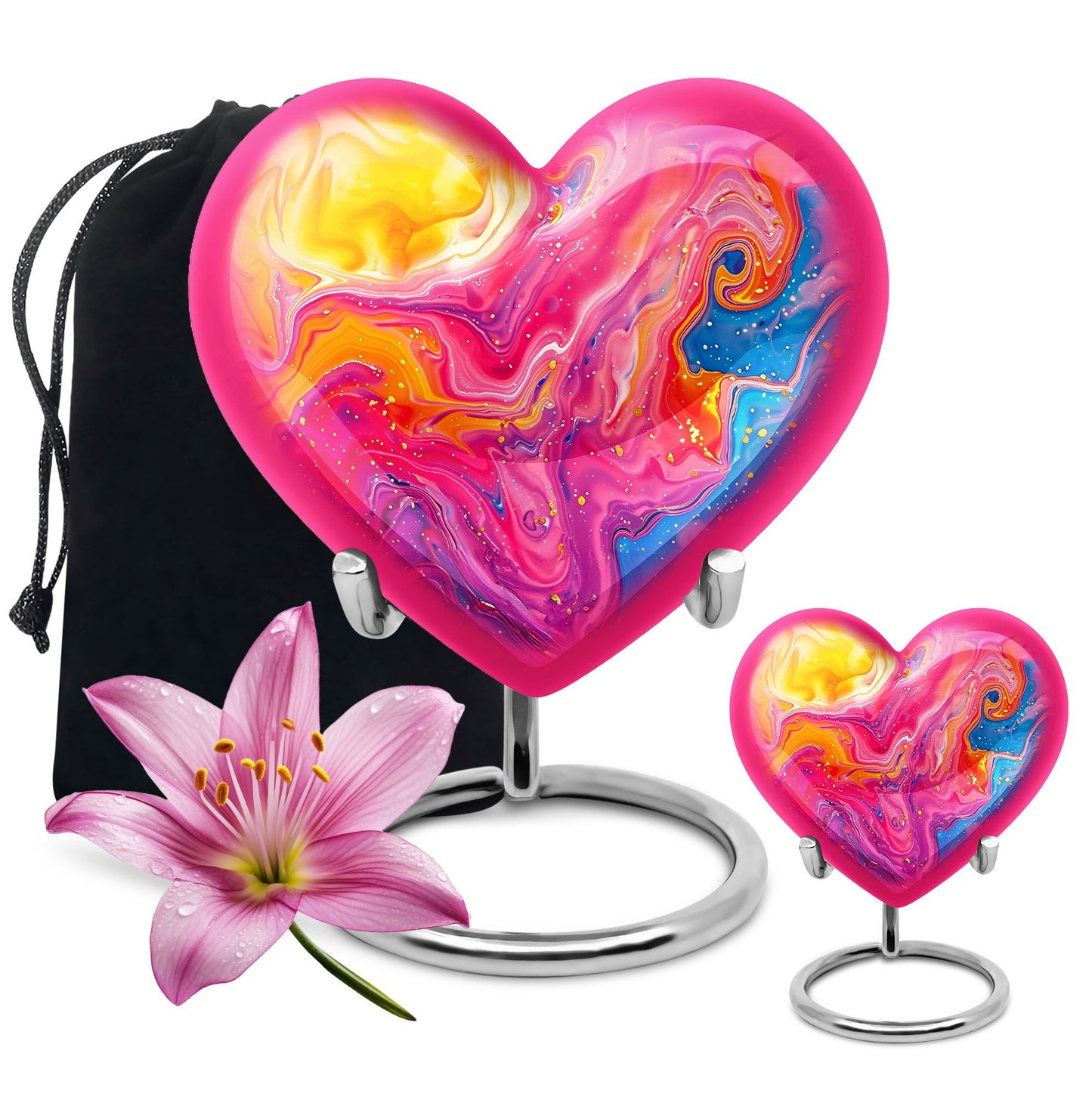 Abstract Heart Urn