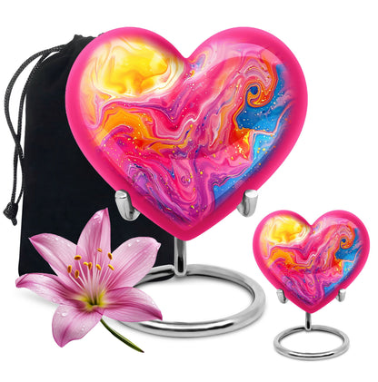 Abstract Heart Urn