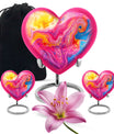 Abstract Heart Urn