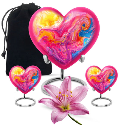 Abstract Heart Urn