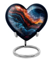 Heart-shaped 10-inch abstract urn