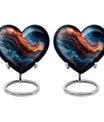Heart-shaped 10-inch abstract urn