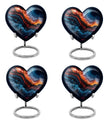 Heart-shaped 10-inch abstract urn