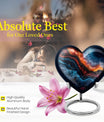 Heart-shaped 10-inch abstract urn