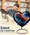 Heart-shaped 10-inch abstract urn