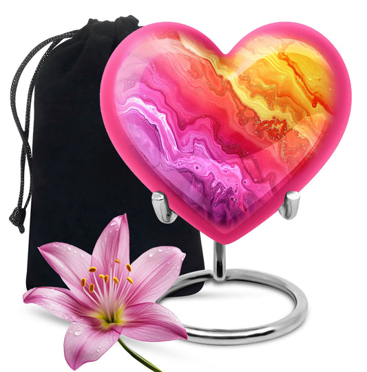 Abstract Heart Urn