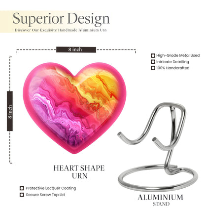 Abstract Heart Urn