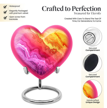 Abstract Heart Urn