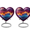 heart-shaped abstract urn for cremation ashes