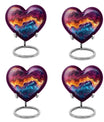 heart-shaped abstract urn for cremation ashes