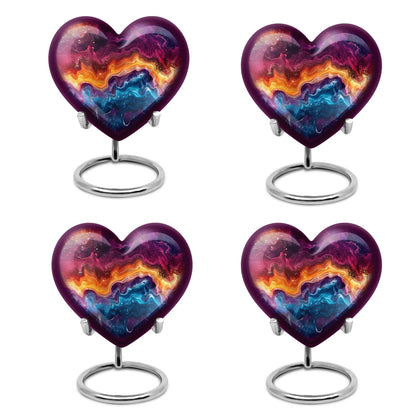 heart-shaped abstract urn for cremation ashes
