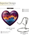 heart-shaped abstract urn for cremation ashes