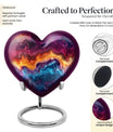 heart-shaped abstract urn for cremation ashes