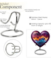 heart-shaped abstract urn for cremation ashes