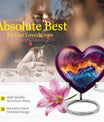 heart-shaped abstract urn for cremation ashes