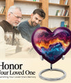 heart-shaped abstract urn for cremation ashes
