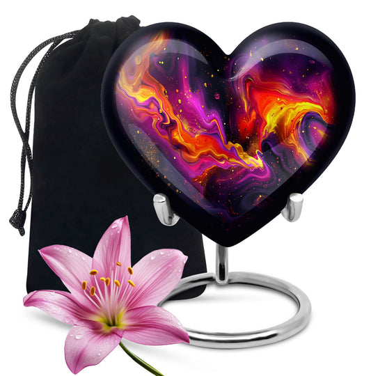 Abstract Heart Shaped Urn