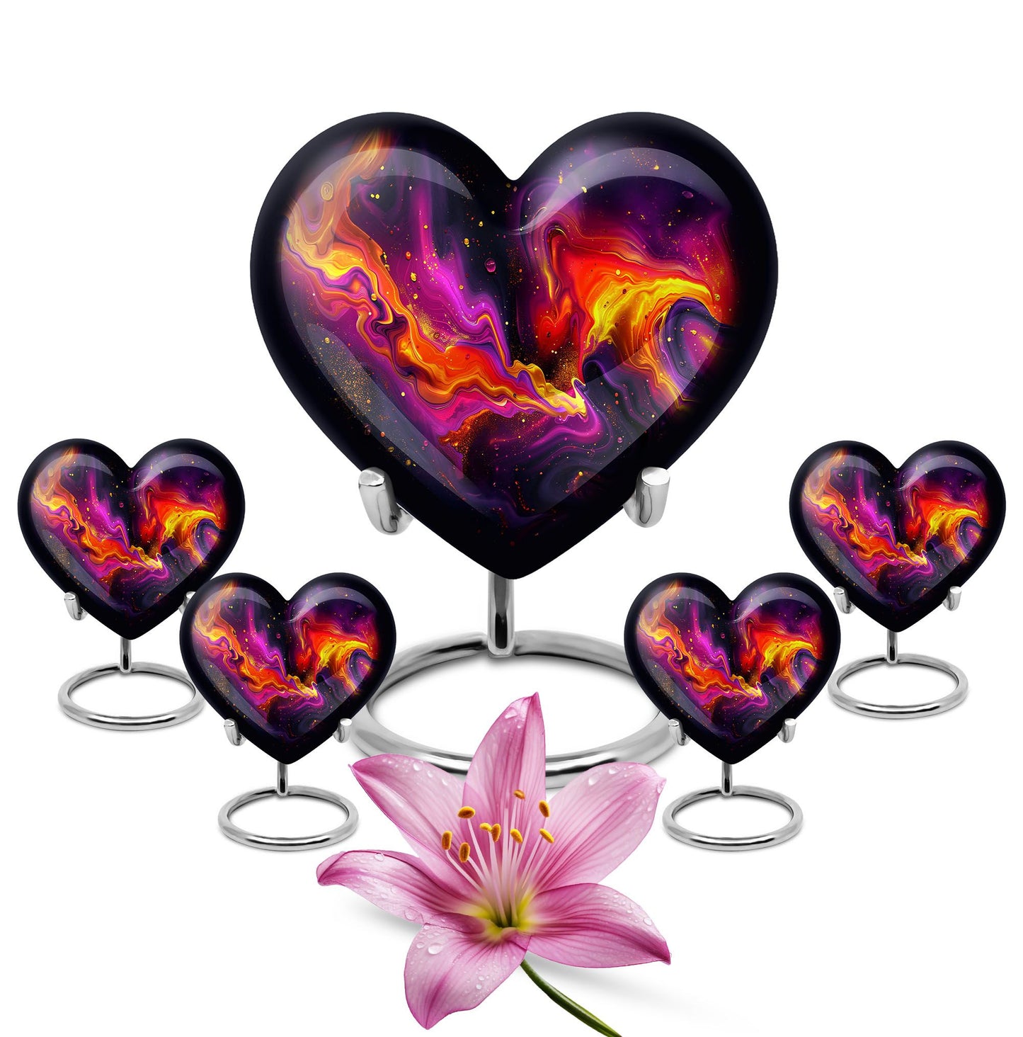 Abstract Heart Shaped Urn