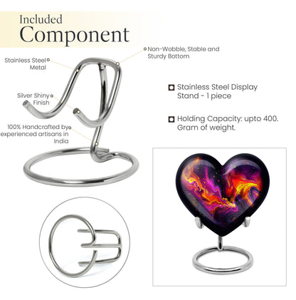 Abstract Heart Shaped Urn