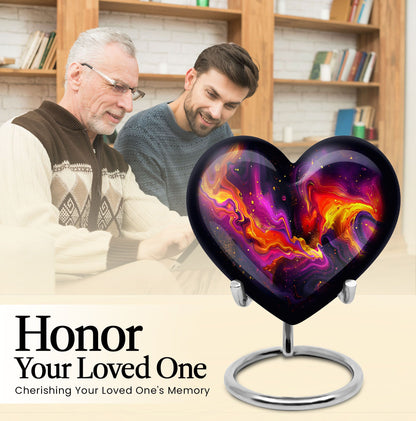 Abstract Heart Shaped Urn
