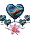 abstract heart urn for ashes