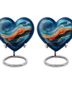 abstract heart urn for ashes