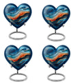 abstract heart urn for ashes