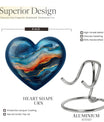 abstract heart urn for ashes