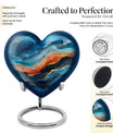 abstract heart urn for ashes