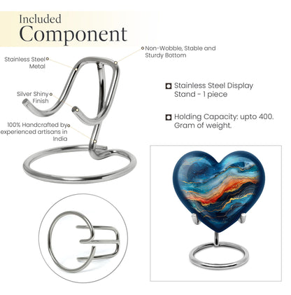 abstract heart urn for ashes