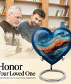 abstract heart urn for ashes