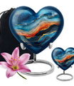 abstract heart urn for ashes
