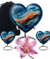 abstract heart urn for ashes