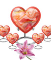 Abstract Heart Urn for adult female ashes