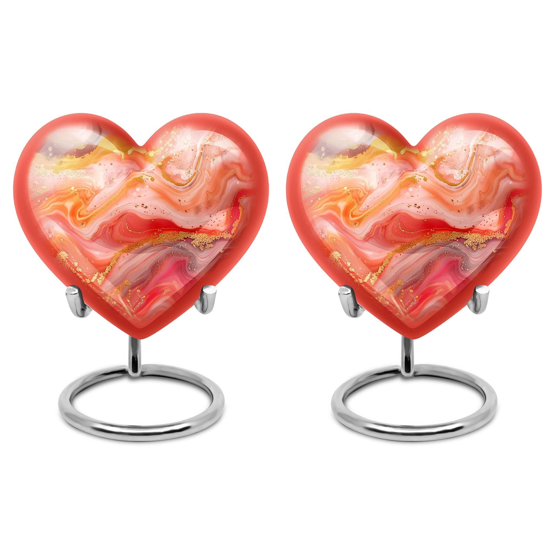 Abstract Heart Urn for adult female ashes