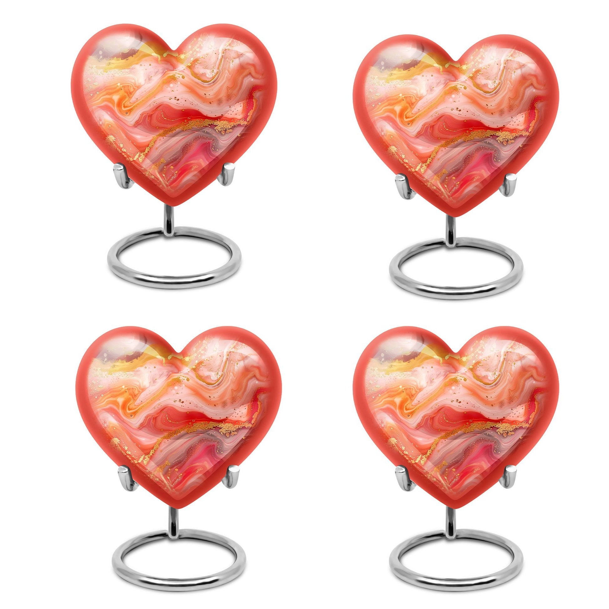 Abstract Heart Urn for adult female ashes