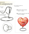Abstract Heart Urn for adult female ashes