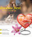 Abstract Heart Urn for adult female ashes