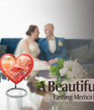 Abstract Heart Urn for adult female ashes