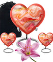 Abstract Heart Urn for adult female ashes