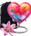 abstract heart urn for men