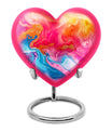 abstract heart urn for men