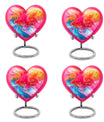 abstract heart urn for men