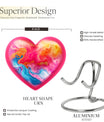 abstract heart urn for men