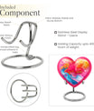 abstract heart urn for men